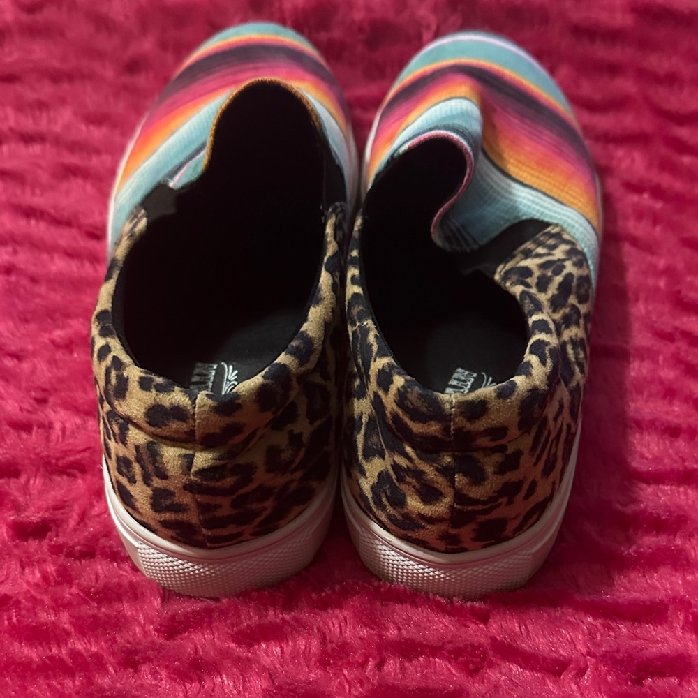 Crazy Train Multicolor Leopard Slip-On Sneakers - Picture 4 of 5